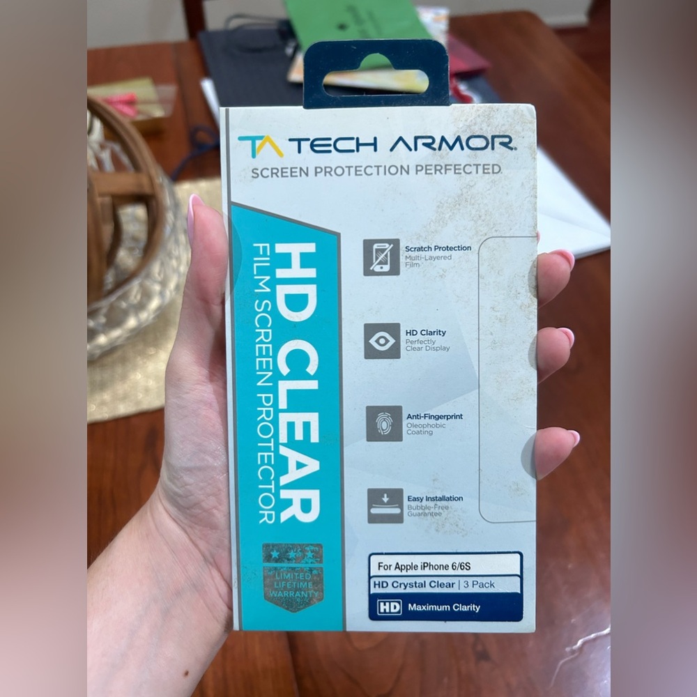 iPhone 6/6s Clear Screen Protector 3 Pack NWT